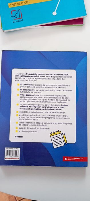 Evaluare națională Limba și literatura română clasa 8 a