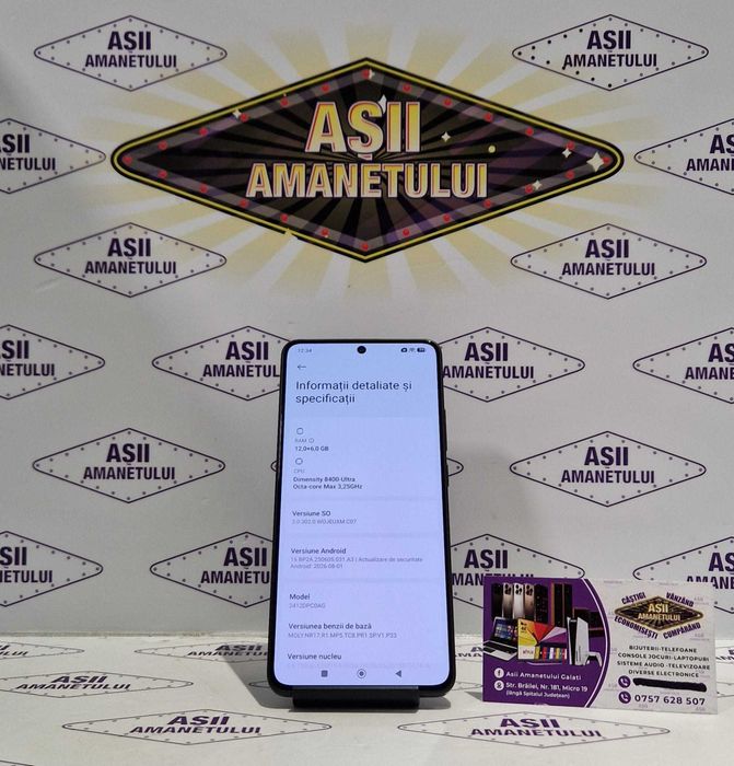 Asii Amanetului - Xiaomi POCO X7 Pro, Stocare 512+16GB, Ram 12+6GB