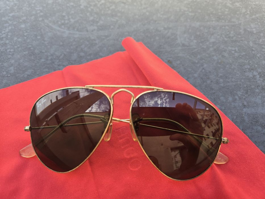 RayBan Gold Metal Aviator ochelari soare copii