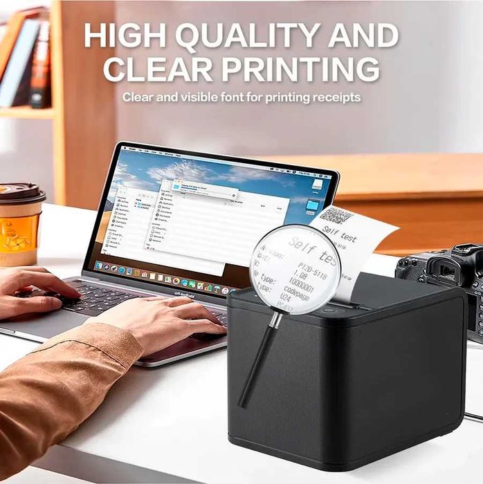 Оптом - Принтер чеков Xprinter XP-80T USB Printer термопринтер 80мм