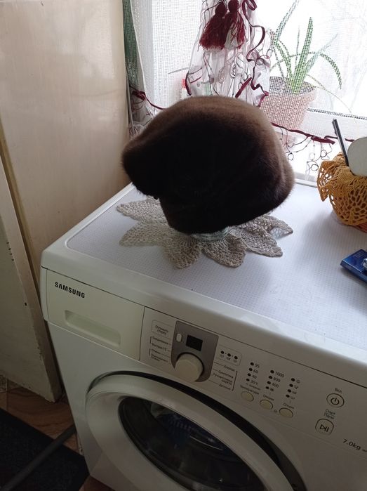 Норковая шапка теплая