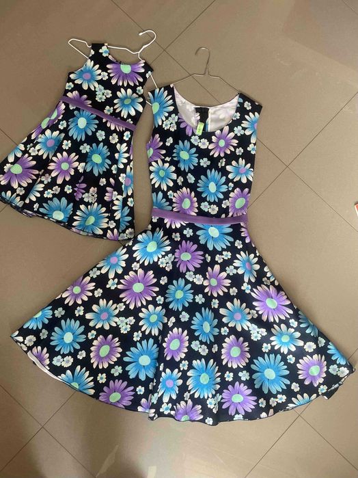 Рокли за майка и дъщеря Mini me