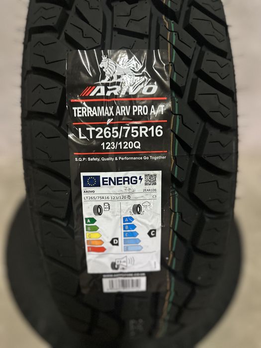 Нови джипови гуми ARIVO TERRAMAX ARV PRO A/T 265/75R16 123/120Q 2657516