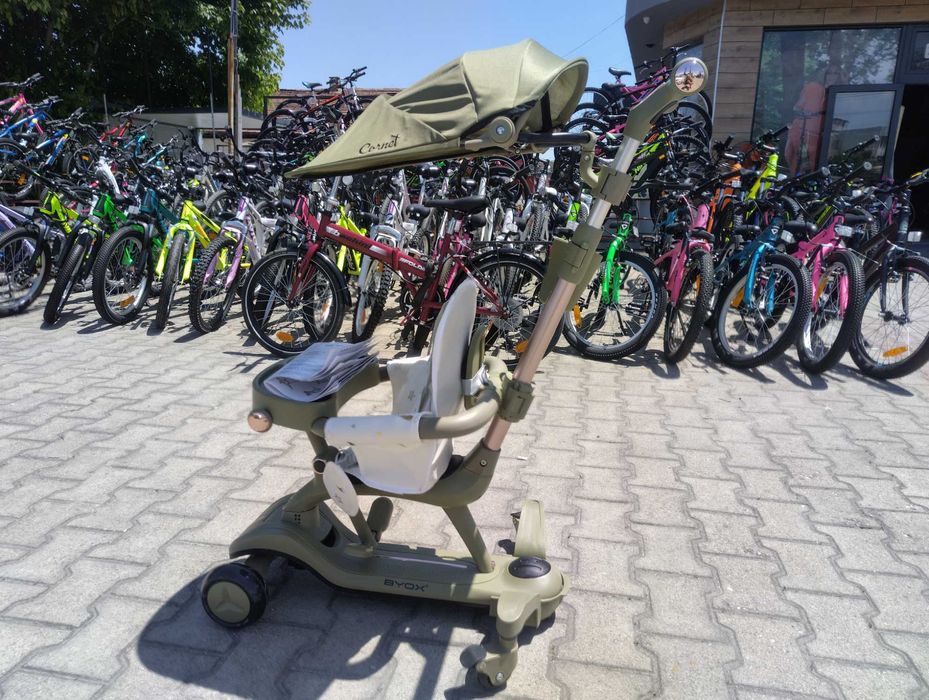 BYOX Детска тротинетка Cornet 6в1 зелен