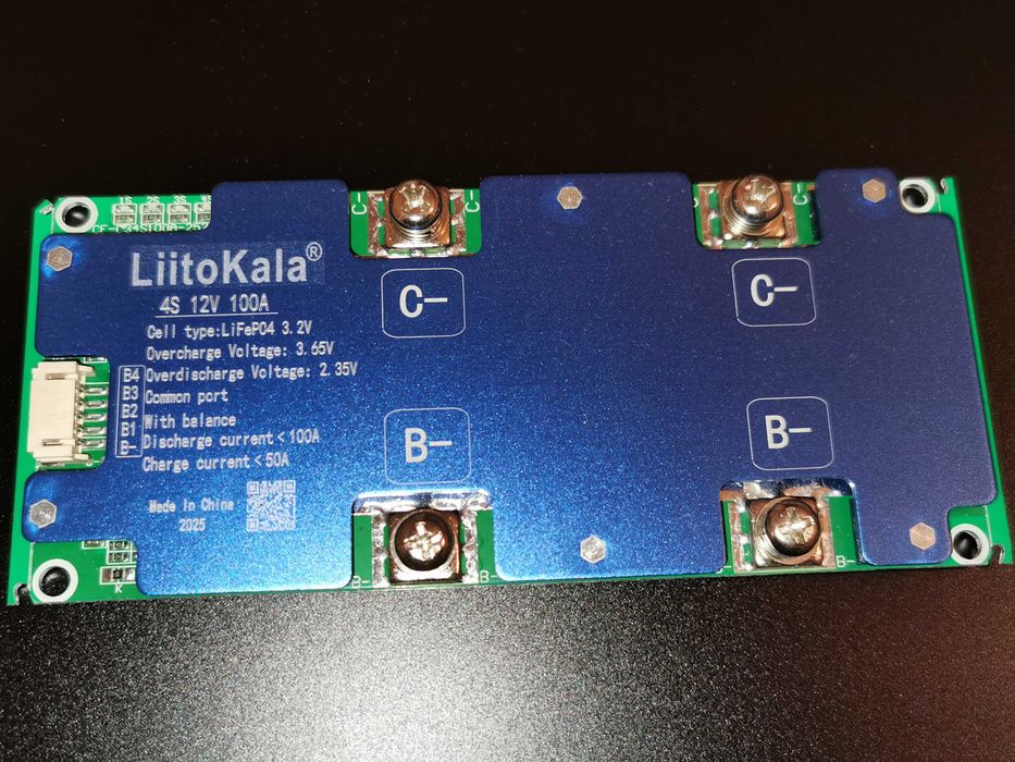 BMS платка LiitoKala 4S 12V 100A за LiFePO4 акумулатори / батерии