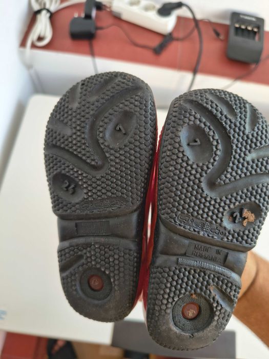 Cizme de ploaie roz copii, mărimea 24