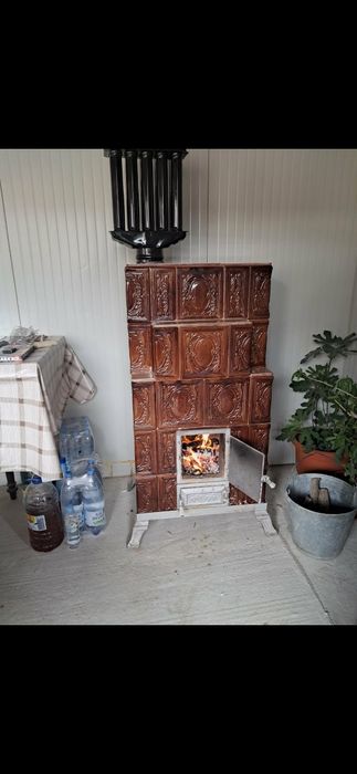 Soba 5 randuri.   Îmbrăcată cu samota