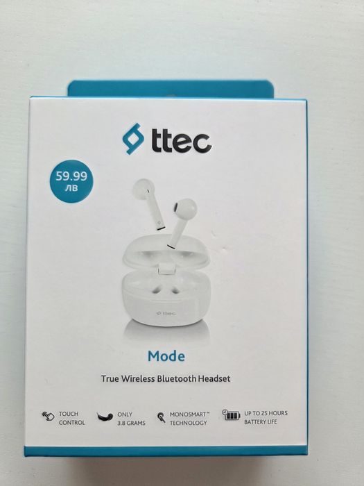 Ttec wireless bluetooth слушалки