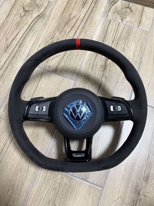 Volan Nou VW Alcantara R GTI GTD Golf 5 6 7 Passat CC B6 B7 B8 Arteon