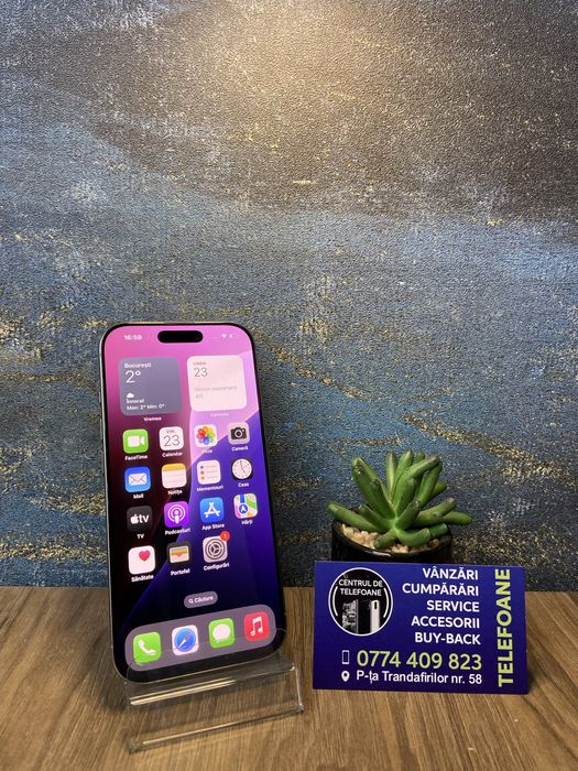 Iphone 16 Pro /128 Gb/Garantie 2Ani Centrul de Telefoane/Rate