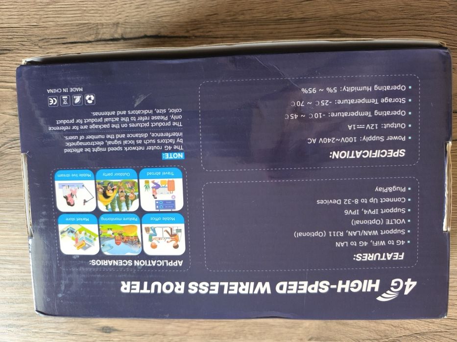4G LTE SIM към WIFI / LAN рутер