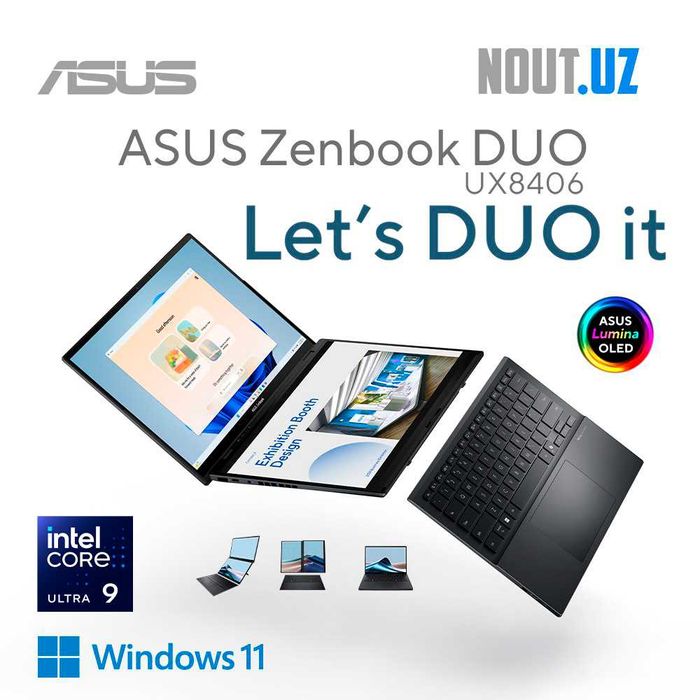 Asus Zenbook DUO 14 U9-285H,32GB,1TB,OLED TS Магазин Nout.uz