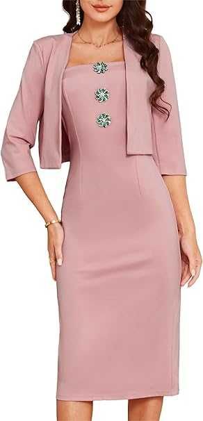 Compleu elegant Grace Karin, bolero si rochie