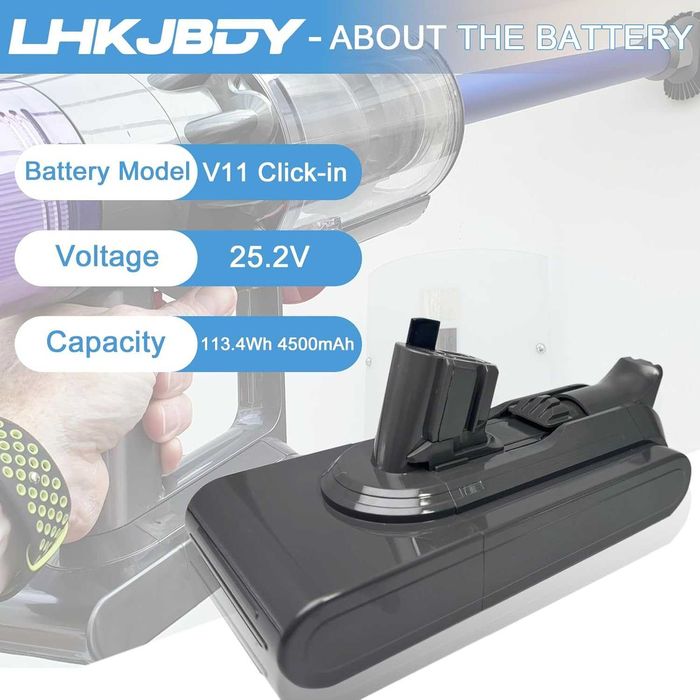 Dyson V11 Замяна на батерDyson V11 Замяна на батерия- 8000mAh