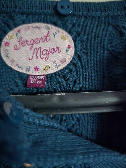 Красиво детско плетено пончо  на Sergent Major