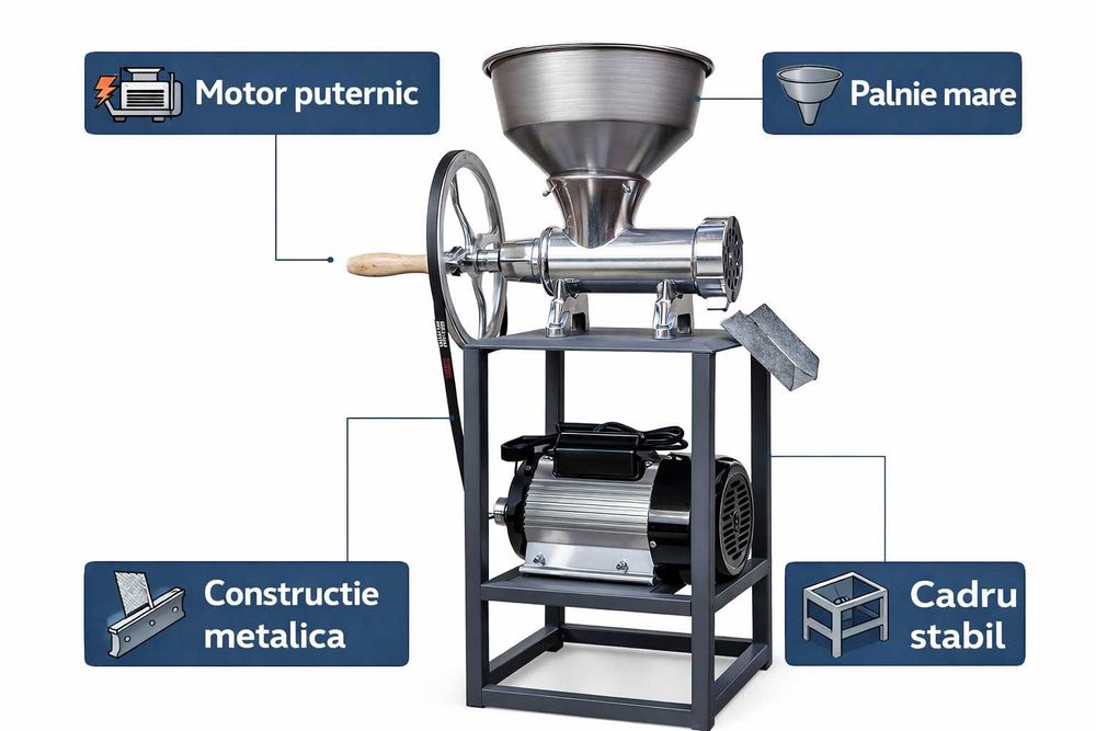 Masina tocat carne electrica profesionala cu motor puternic