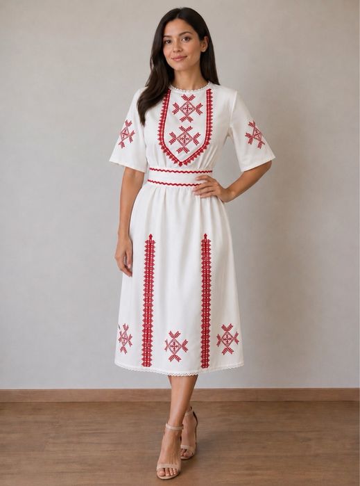 Рокля с народни моглтиви / риза с шевици