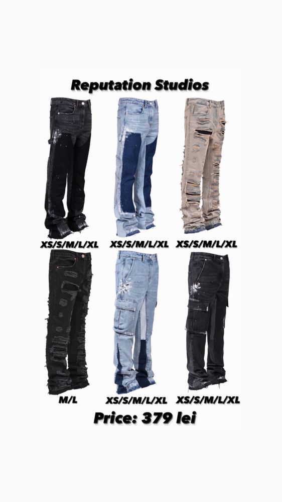 Blugi Reputation Studios ( Lakenzie Jeans nu Dsquared Zara Amiri ...