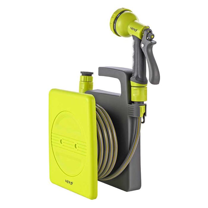 Макара за маркуч HERLY, к-кт маркуч 10м 5/16"+ Пистолет и Конектори