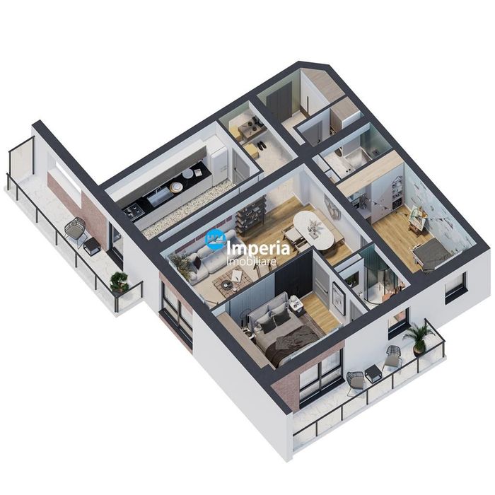 Apartamente NOI, 3 camere 2 bai, TVA inclus!