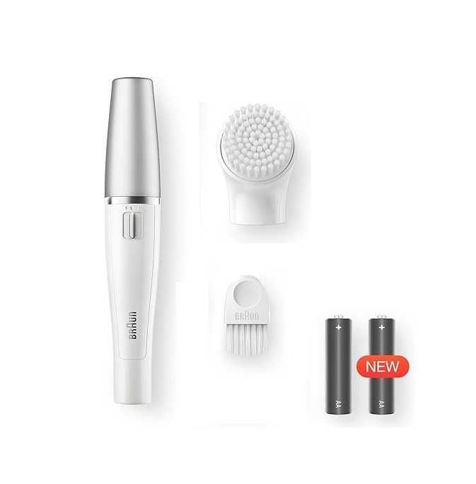 Епилатор за лице Braun - Face 810, 1 степен, 3 приставки, бял