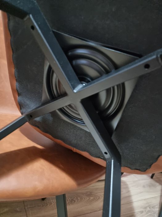 Scaune rotative din Piele ecologica, 3 bucati, Noi nefolosite.