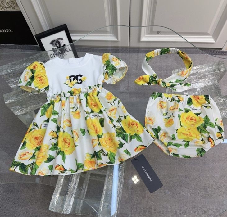 Последни размери. Детска рокля. Размери от 80 до 140