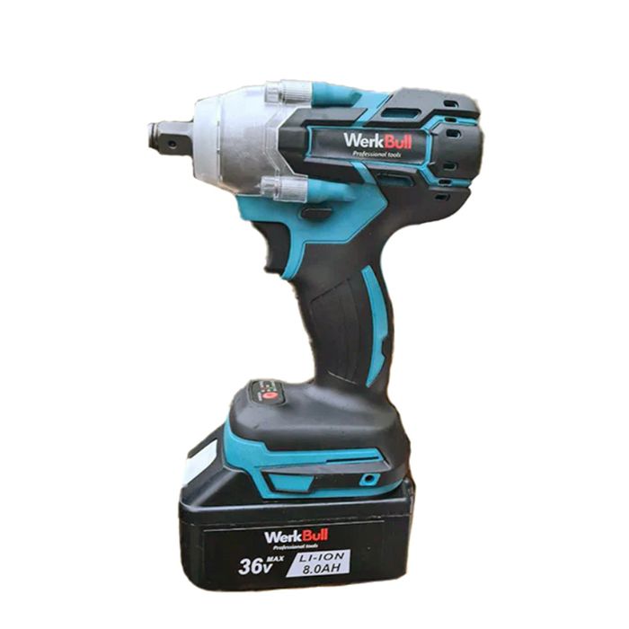 Ударен гайковерт WERKBULL – 2 батерии + зарядно + куфар
