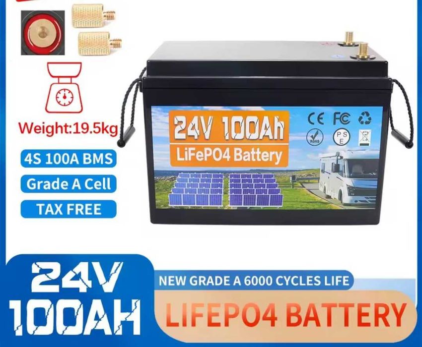 Baterie Lifepo4 24V 100 A.