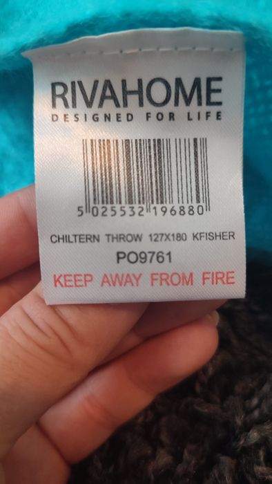 Pătură pat turcoaz 127l x 180L