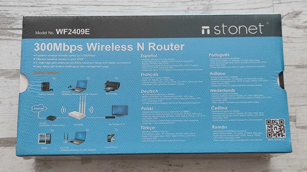 Wireless router Stonet WF2409E 300Mbps (безжичен рутер)