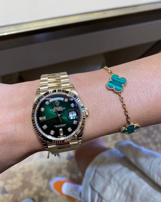 rolex daydate green dial 36,mm