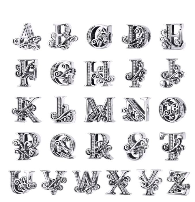 Талисман подходящ за гривна Пандора от А-Я 925 сребро