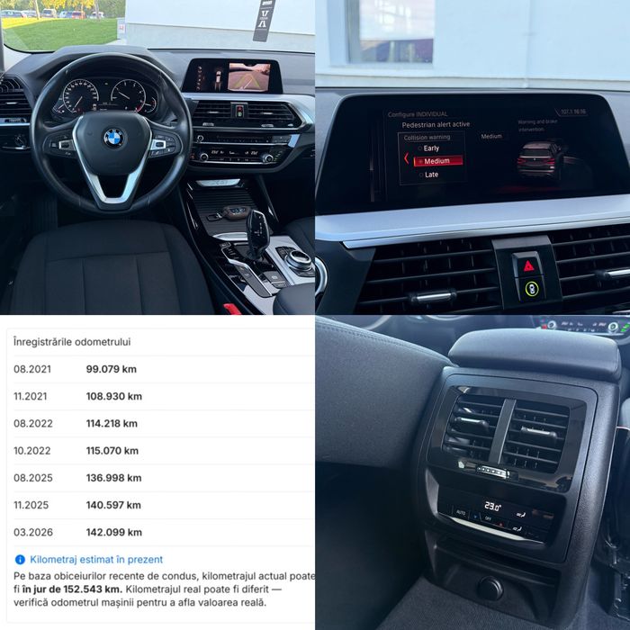 Bmw X3 *G01* *xDrive* *2.0d* *B47* *190cp* *LED* *CAMERA* *ALB PERLAT* *COLLISION* *145.000 KM *
