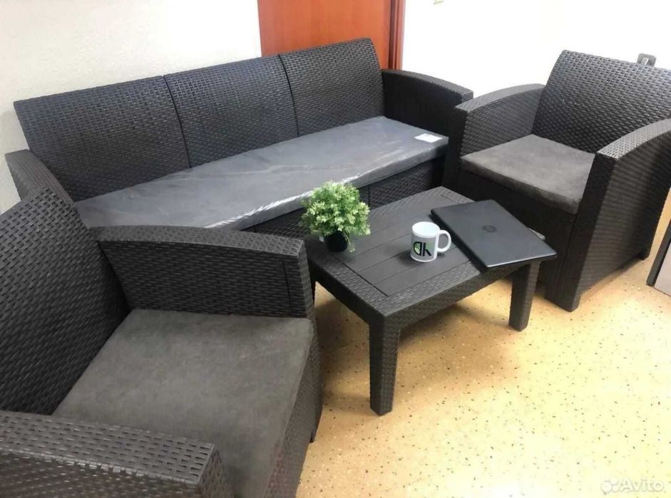 Мебель садовая полиротанг