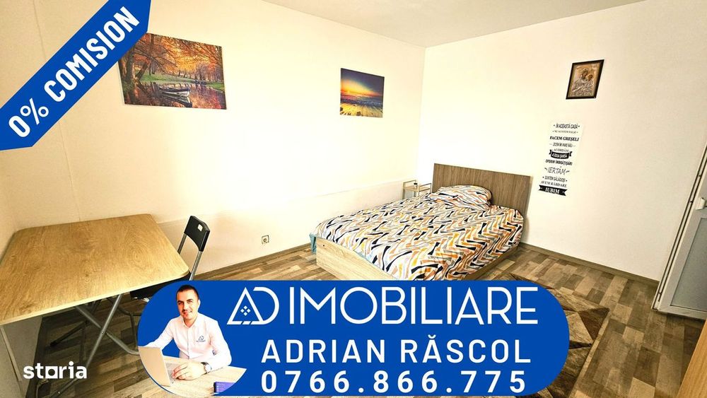 Garsonieră de închiriat – zona 9 Mai, Aleea Plopilor, Târgu Jiu