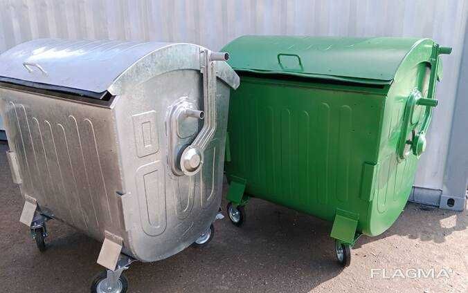 Мусорный бак оцинкованный 1100 л