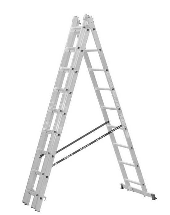 Трираменна алуминиева стълба 3х7 3х9 3х11 Арон България