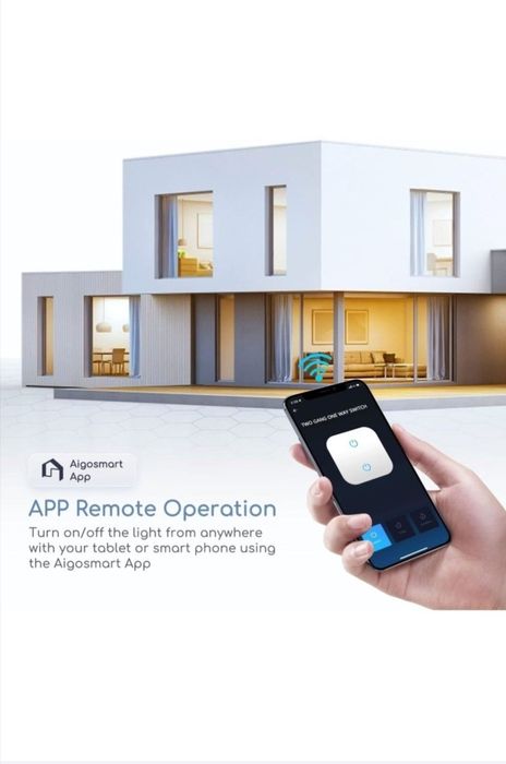 Întrerupătoare wifi cu rama din sticla