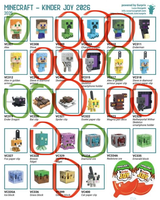 Kinder Joy Minecraft