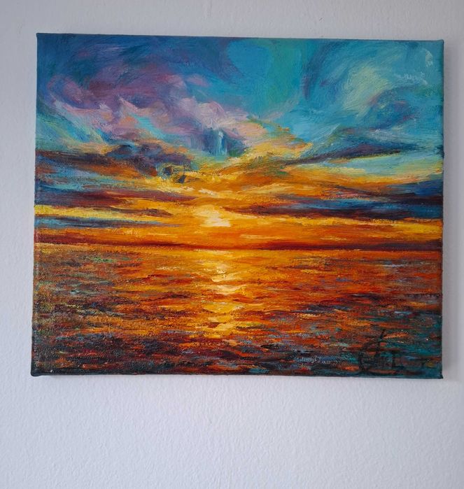 Картина " Морски пейзаж" маслена живопис