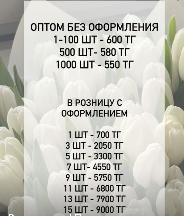 Цветы на 8 марта