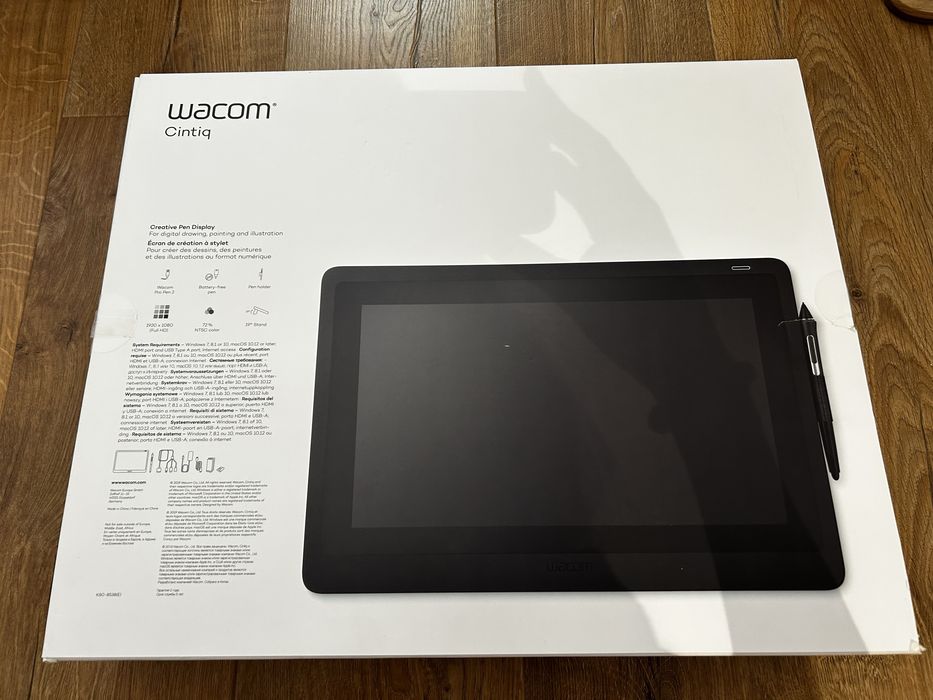 Графичен таблет Wacom - Cintiq 16, DТK-1660 - 15.6", черен