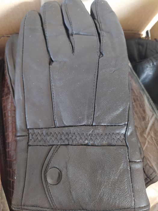 Перчатки кожаные