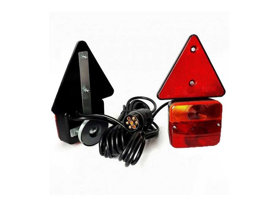 Set de lumini spate cu triunghi pentru remorcă, magnetice, 7.5m