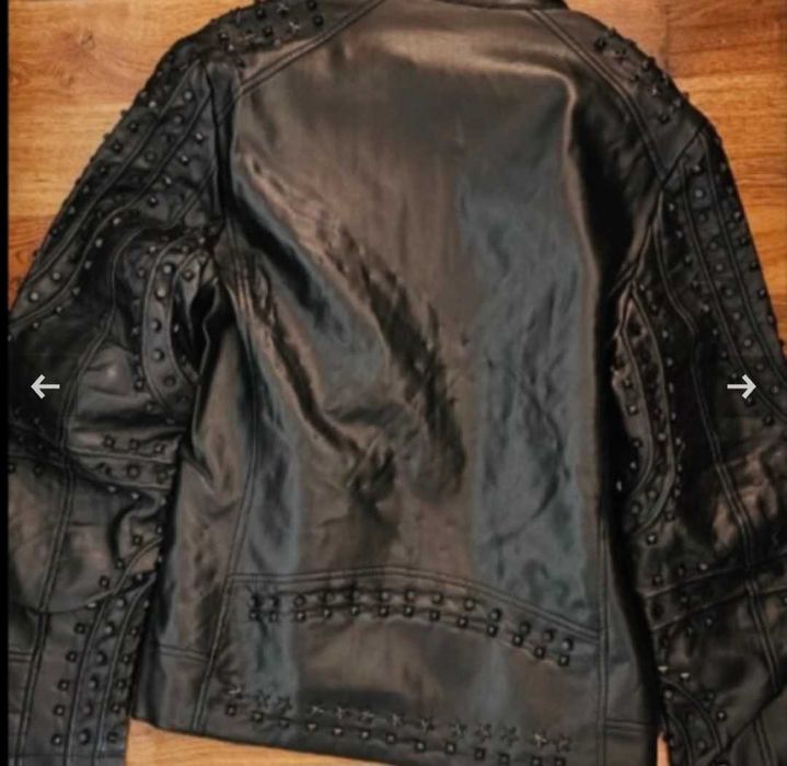 Мъжко кожено яке с капси