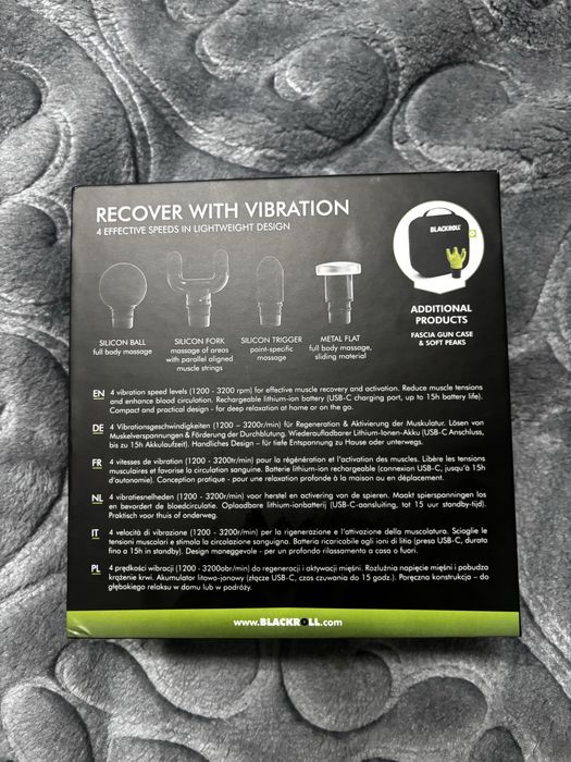 Blackroll Fascia Gun – Pistol Masaj Vibrator NOU