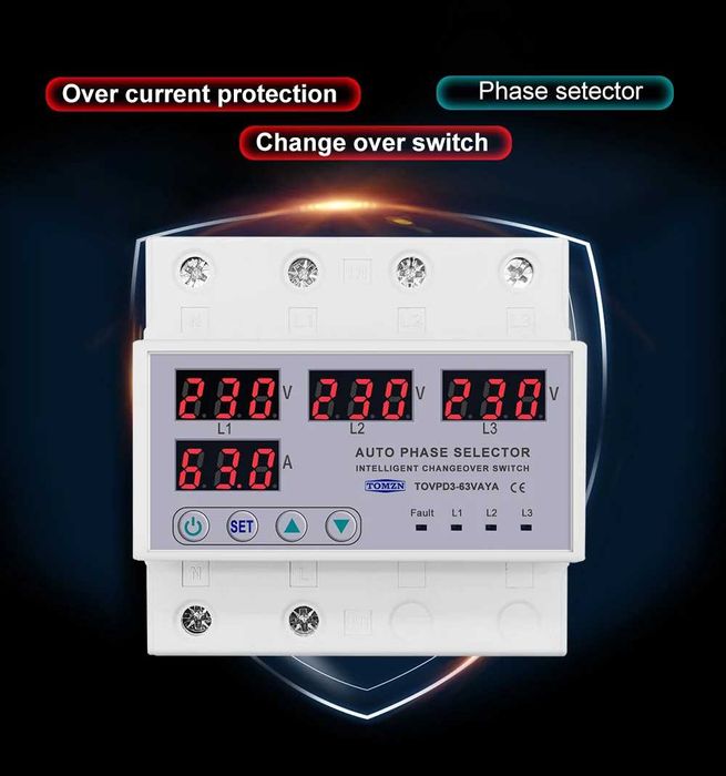 Selector automat de faza cu protectie TOMZN