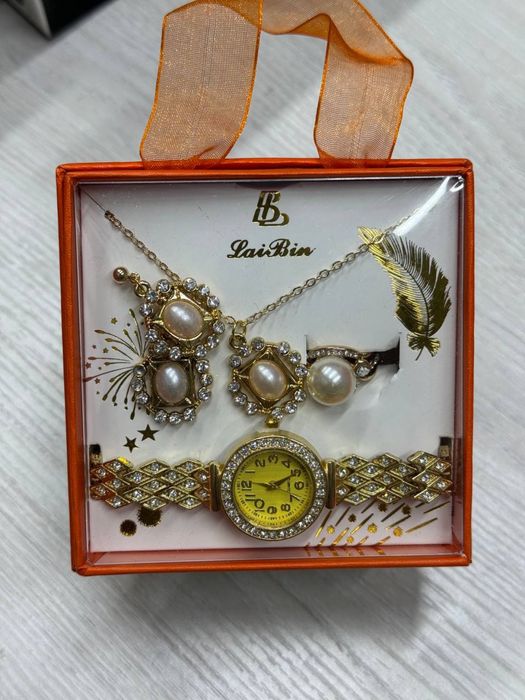 Цепочка,кольцо,Серги набор