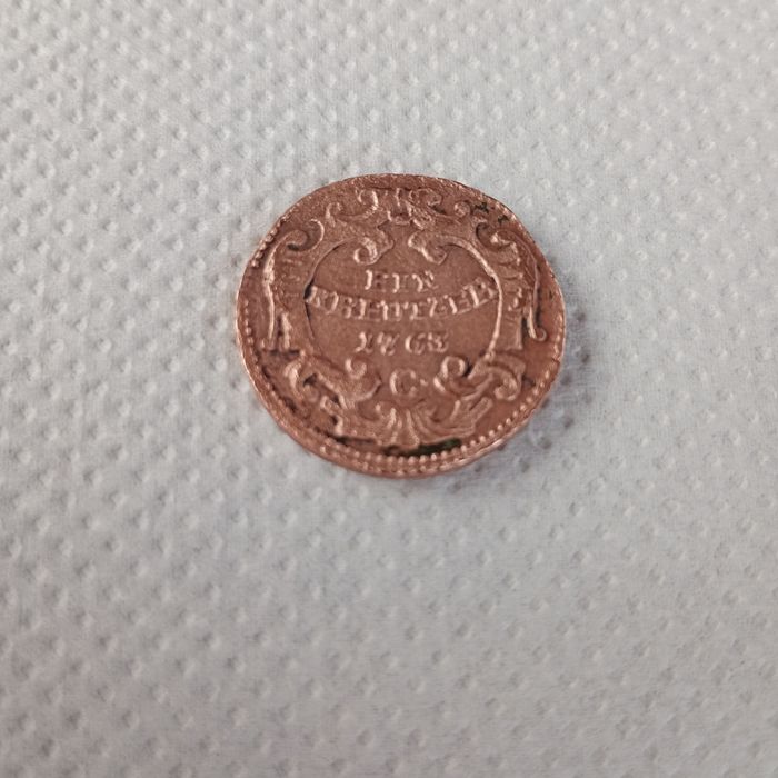 Moneda veche de 262 de ani kreutzer